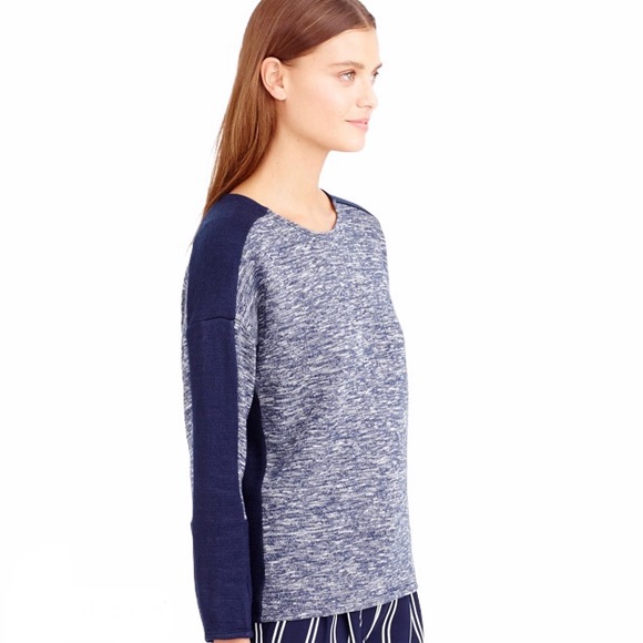 NWT J. Crew Jaspe Colorblock Sweater - Picture 2 of 5